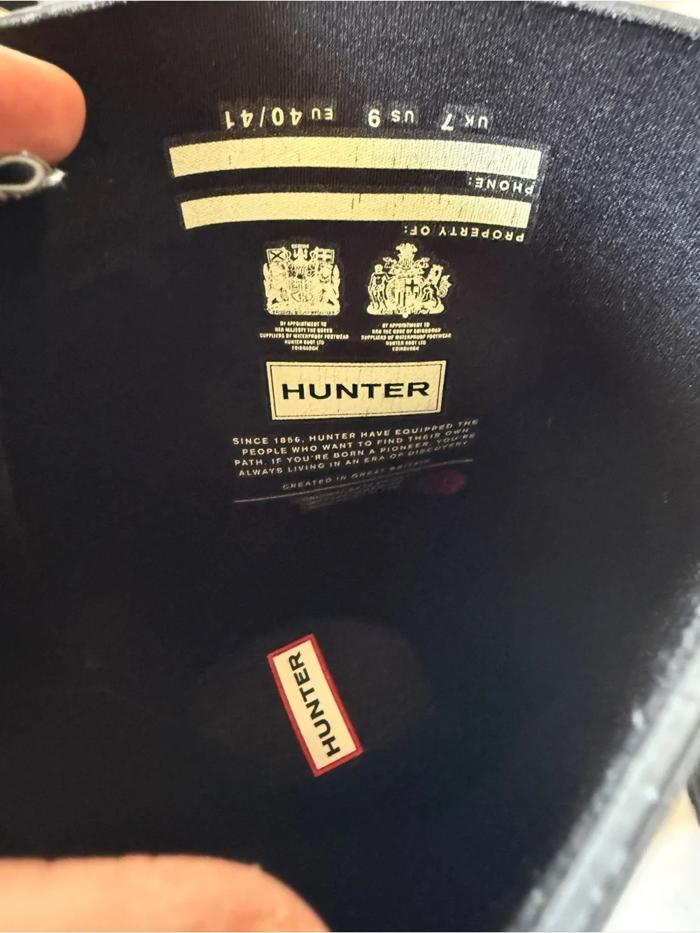 Hunter Original Tall Rain Boots - Matte Black 🖤 Worn Once